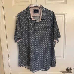 7 Diamonds Men's Diamond Pattern Shirt XL